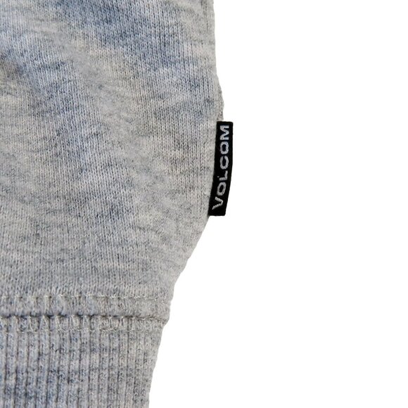 Volcom Youth Hoodie Sweatshirt L 12Y Grey Cotton Blend Long Sleeve Casual - Picture 14 of 14